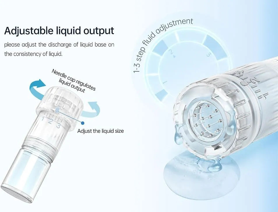 Hydra Pen H5 ใหม่ สารบรรทุกการฉีดน้ํายาเซรั่ม EMS และ Microneedling การใช้งานอัตโนมัติ 2