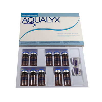 สูตรฉีดลดน้ําหนัก Aqualyx 10X8ml ร่างกาย ผิวหน้า ไขมันละลาย Kabelline Kybella Filler กระป๋องมะนาวห้องทดลอง