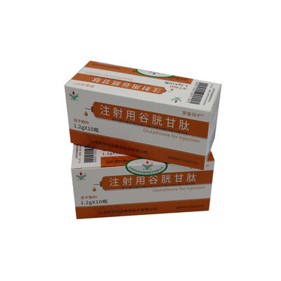 สารเติมผิวหนังสําหรับฉีด สีดําสีขาวผิว 1200mg Glutathione Powder
