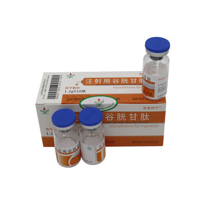 สารเติมผิวหนังสําหรับฉีด สีดําสีขาวผิว 1200mg Glutathione Powder