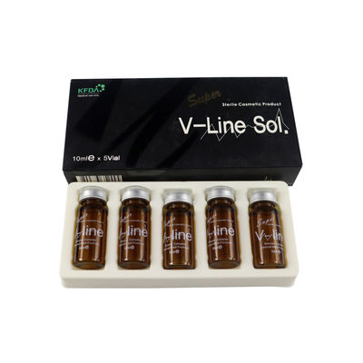 V Line Sol Fat Dissolving Injections Face Lipolytic Super 5pcs*10ml การฉีดน้ํามันในใบหน้า