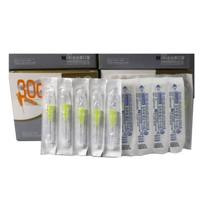 100 ชิ้น/กล่อง 30g 32g 34G 4mm 13mm 25mm เข็มฉีดยาแบบไมโครเข็มฉีดยา