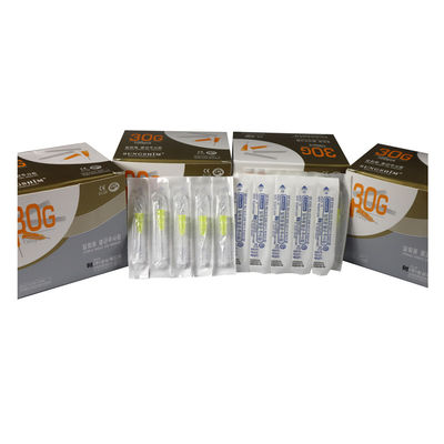 30G Meso Needle ความยาว 4 มม 304 สแตนเลส 100pcs / กล่องสําหรับผิวหนัง Filler