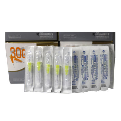 30G Meso Needle ความยาว 4 มม 304 สแตนเลส 100pcs / กล่องสําหรับผิวหนัง Filler