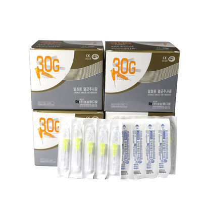100 ชิ้น/กล่อง 30g 32g 34G 4mm 13mm 25mm เข็มฉีดยาแบบไมโครเข็มฉีดยา