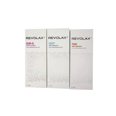 สารเติมเต็มกรดไฮยาลูรอนิก Revolax Fine Deep Sub-q สำหรับริมฝีปาก Revolax