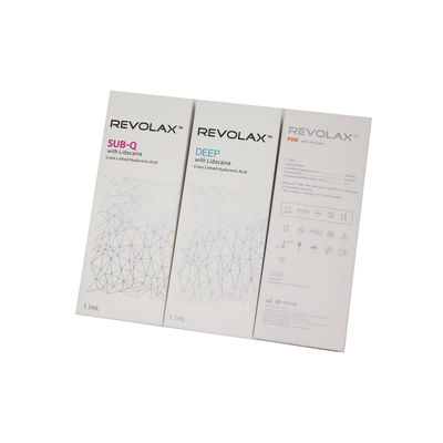 สารเติมเต็มกรดไฮยาลูรอนิก Revolax Fine Deep Sub-q สำหรับริมฝีปาก Revolax