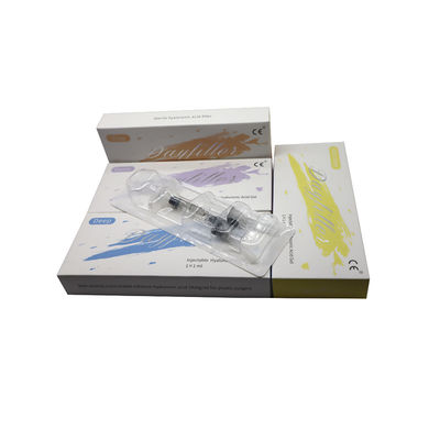 1ml 2ml 5ml 10ml 20ml 100ml ไฮยอลูรอนอนิกแอซิด ผิวหนัง เติมสําหรับใบหน้า ปากหลัง จมูก