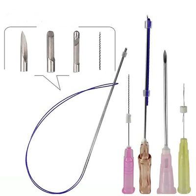 คอลลาเจนที่ซึมซึมได้ Pdo Thread Filler Cog 4d 6D W Cannula Lifting Thread