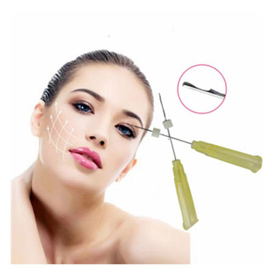 ใบตา ใบหน้า Pdo Thread Blunt Sharp Needle 4D 6D Cog Thread Lifting การยกเส้นใย