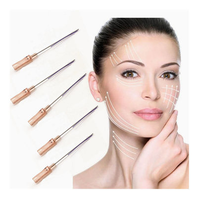 เกาหลี สแตนเลส V Line Absorbable Face Twist Mono Barbed Pdo Nose Lift Thread Tornado Cog 3D 4D 6D Pdo Thread สายด้าย