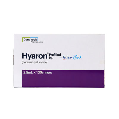 โซเดียม ไฮยอลูโรเนต 25mg/ 2.5ml Hyaron Prefilled Inj การฉีดเยียวยาผิว