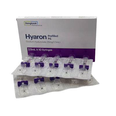 Hyaron อุปกรณ์ฉีดเต็มล่วงหน้า Dongkook Hyaluronic Skin Booster Hyaron Inj. (2. 5 ml X 10 สีริง)