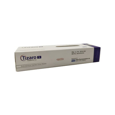Tizaro Tirzepatide 5 mg 7. 5 mg 0. 5 มิลลิตรปากกาฉีดใต้ผิวหนัง