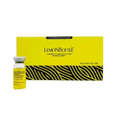สารละลายในขวดมะนาว ลิโพลิเซีย หน้า ร่างกาย 10 ml X 5 การฉีด ลดน้ําหนัก