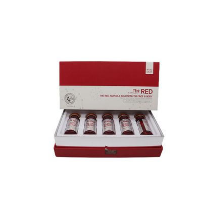 สีแดง Ampoule Solution การปั้นร่างกายและการลดน้ําหนัก การละลายไขมันในร่างกาย