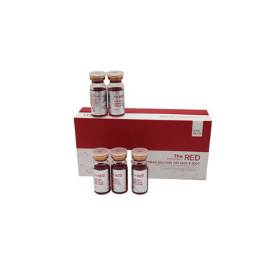 สีแดง Ampoule Solution การปั้นร่างกายและการลดน้ําหนัก การละลายไขมันในร่างกาย