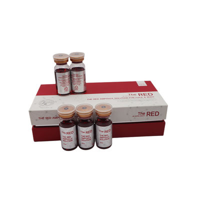 สีแดง Ampoule Solution การปั้นร่างกายและการลดน้ําหนัก การละลายไขมันในร่างกาย