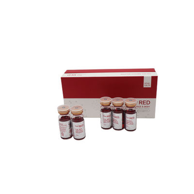 สีแดง Ampoule Solution การปั้นร่างกายและการลดน้ําหนัก การละลายไขมันในร่างกาย