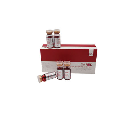 สีแดง Ampoule Solution การปั้นร่างกายและการลดน้ําหนัก การละลายไขมันในร่างกาย