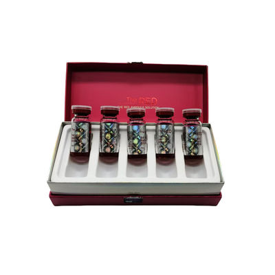 สีแดง Ampoule Solution การปั้นร่างกายและการลดน้ําหนัก การละลายไขมันในร่างกาย