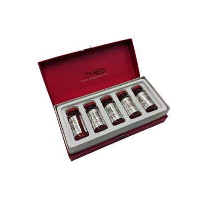 สีแดง Ampoule Solution การปั้นร่างกายและการลดน้ําหนัก การละลายไขมันในร่างกาย
