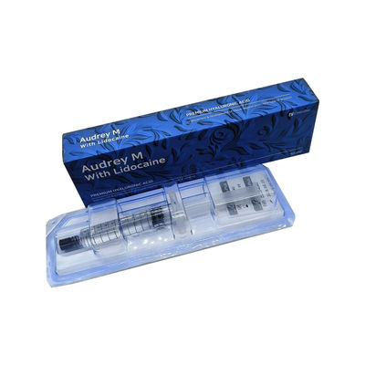 เครื่องเติมของเกาหลี การฉีดกรดไฮยอลูรอนิก Audrey M With Lidocai 10ml Body Filler
