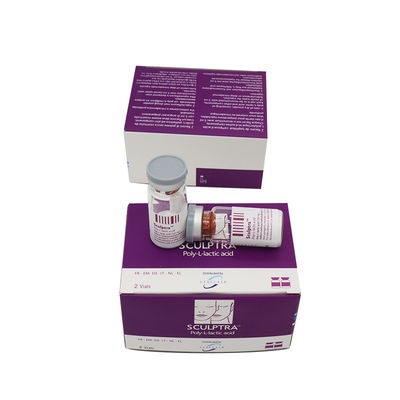 ส่งเสริมการผลิตคอลลาเจน Sculptra PLLA Poly-L-Lactic Demal Filler หลังหน้า