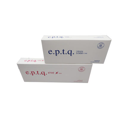 EPTQ e.p.t.q โซเดียมไฮยอลูโรเนตเชื่อมต่อกัน CE Certified HA Dermal Filler 24mg/ml