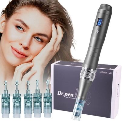 ปากกา Dr. Pen Ultima M8 Professional Microneedling Dermapen ชาร์จ USB ได้ พร้อมเข็ม Cartridge 32Pin 5 ชิ้น
