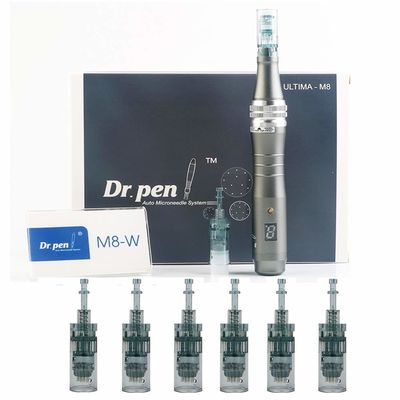 ปากกา Dr. Pen Ultima M8 Professional Microneedling Dermapen ชาร์จ USB ได้ พร้อมเข็ม Cartridge 32Pin 5 ชิ้น
