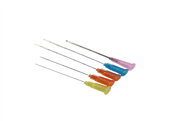 ขายปลีก สแตนเลส Dermal Filler เติมใบหน้า 22g 23G 25g 38mm 50mm ยืดหยุ่น Fine Blunt Micro Tip Cannula Needl