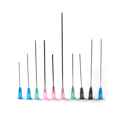 ขายปลีก สแตนเลส Dermal Filler เติมใบหน้า 22g 23G 25g 38mm 50mm ยืดหยุ่น Fine Blunt Micro Tip Cannula Needl