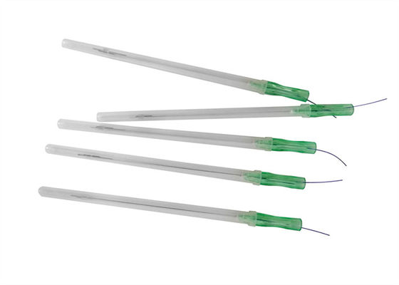 Purple PDO PCL PLLA Threads ยกกระชับใบหน้า L Type Needle 21g 23g