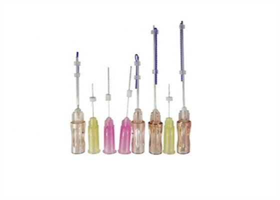 Purple PDO PCL PLLA Threads ยกกระชับใบหน้า L Type Needle 21g 23g