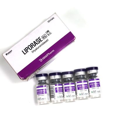 1500 IU Hyaluronic Acid Dermal Fillers 3 ml Hyaluronidase Liporase ผิวหนังที่เต็มด้วยกรดไฮยอลูรอนิก