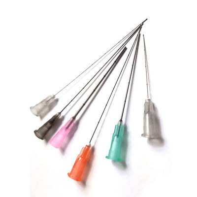 ขายปลีก สแตนเลส Dermal Filler เติมใบหน้า 22g 23G 25g 38mm 50mm ยืดหยุ่น Fine Blunt Micro Tip Cannula Needl