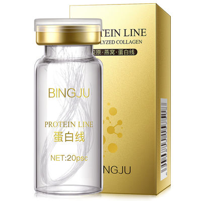 สายคอลลาเจนทอง การบํารุงผิวหน้า การกระชับการยกเซรั่ม 24K สายโปรตีนทอง