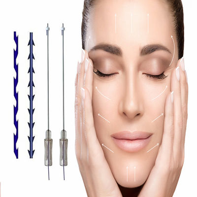 Mono Sharp Needle Face Lift Thread 50mm 60mm สำหรับริ้วรอยบนใบหน้ายกกระชับผิว