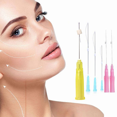 Mono Sharp Needle Face Lift Thread 50mm 60mm สำหรับริ้วรอยบนใบหน้ายกกระชับผิว
