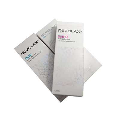 สารเติมผิวหนังกรดไฮยัลโรนิกความบริสุทธิ์สูง Revolax 1.1ml Deep Sub-Q For Lips