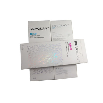 สารเติมผิวหนังกรดไฮยัลโรนิกความบริสุทธิ์สูง Revolax 1.1ml Deep Sub-Q For Lips