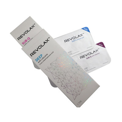 สารเติมผิวหนังกรดไฮยัลโรนิกความบริสุทธิ์สูง Revolax 1.1ml Deep Sub-Q For Lips