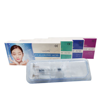 1ml 2ml Ha Cross Linked Dermal Lip Filler สูตรฉีดจมูกเปลี่ยนรูปร่างผิวหนังสําหรับใบหน้า