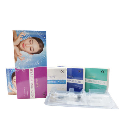 1ml 2ml Ha Cross Linked Dermal Lip Filler สูตรฉีดจมูกเปลี่ยนรูปร่างผิวหนังสําหรับใบหน้า