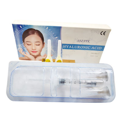 1ml 2ml Ha Cross Linked Dermal Lip Filler สูตรฉีดจมูกเปลี่ยนรูปร่างผิวหนังสําหรับใบหน้า
