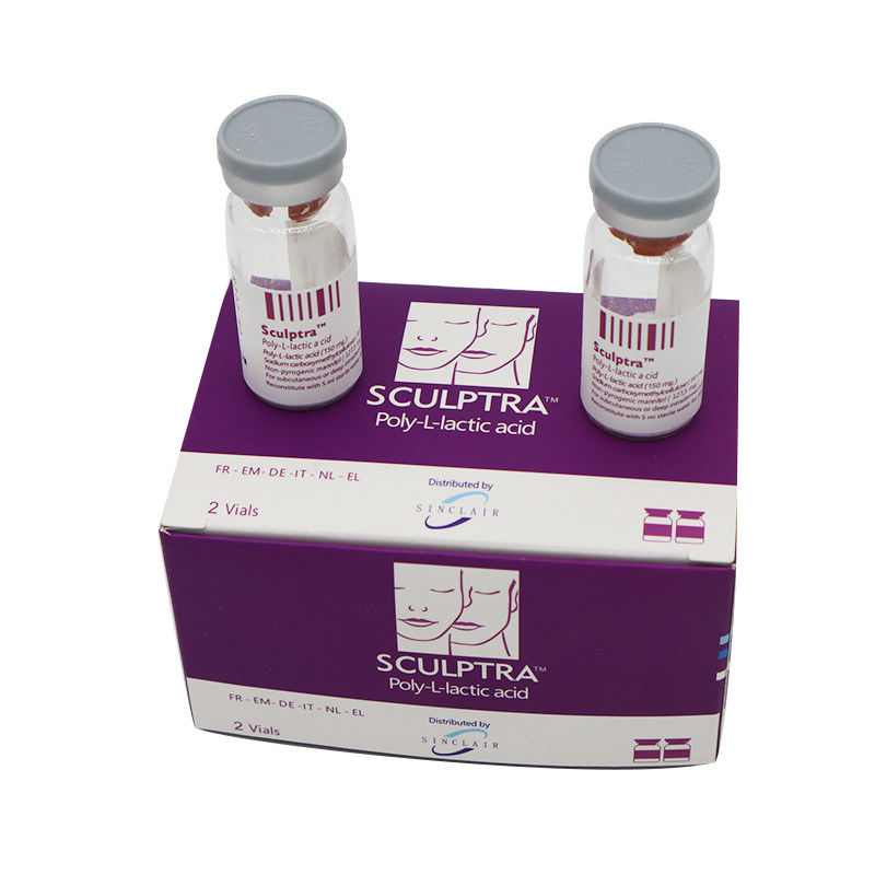 ส่งเสริมการผลิตคอลลาเจน Sculptra PLLA Poly-L-Lactic Demal Filler หลังหน้า