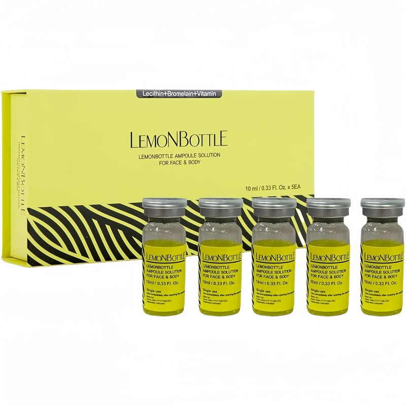 โซลูชั่นไขมัน กระป๋องมะนาว 10ml*5 สําหรับไขมัน โซลูไลท์ละลาย