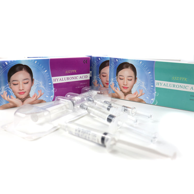 1ml 2ml 3ml ฟิลเลอร์กรดไฮยาลูโรนิก CE ISO Fine Derm Deep Ultra Deep