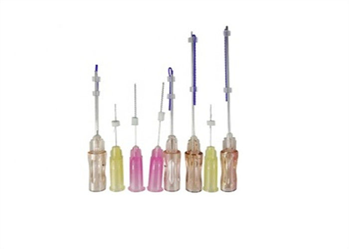 Purple PDO PCL PLLA Threads ยกกระชับใบหน้า L Type Needle 21g 23g